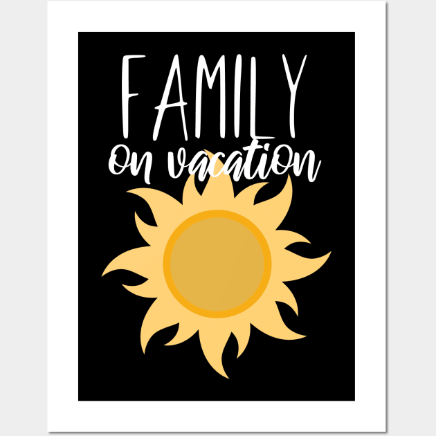 Family on vacation Wall Art by maxcode